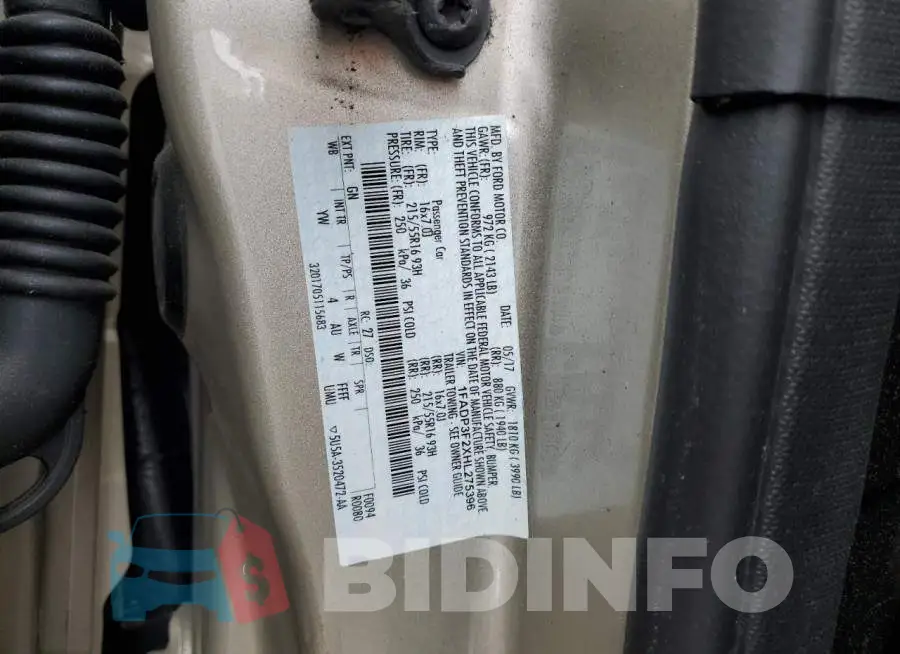 1FADP3F2XHL275396 Photo# 12