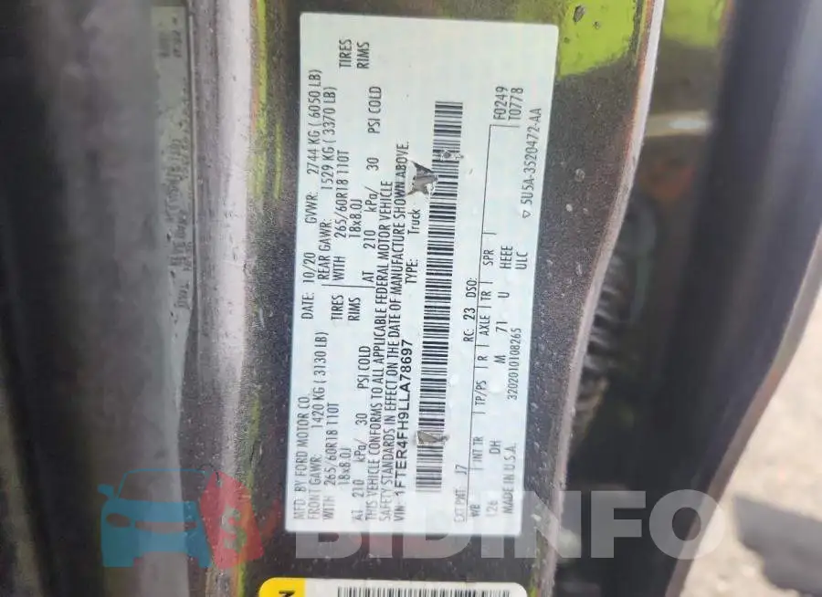 1FTER4FH9LLA78697 Photo# 12