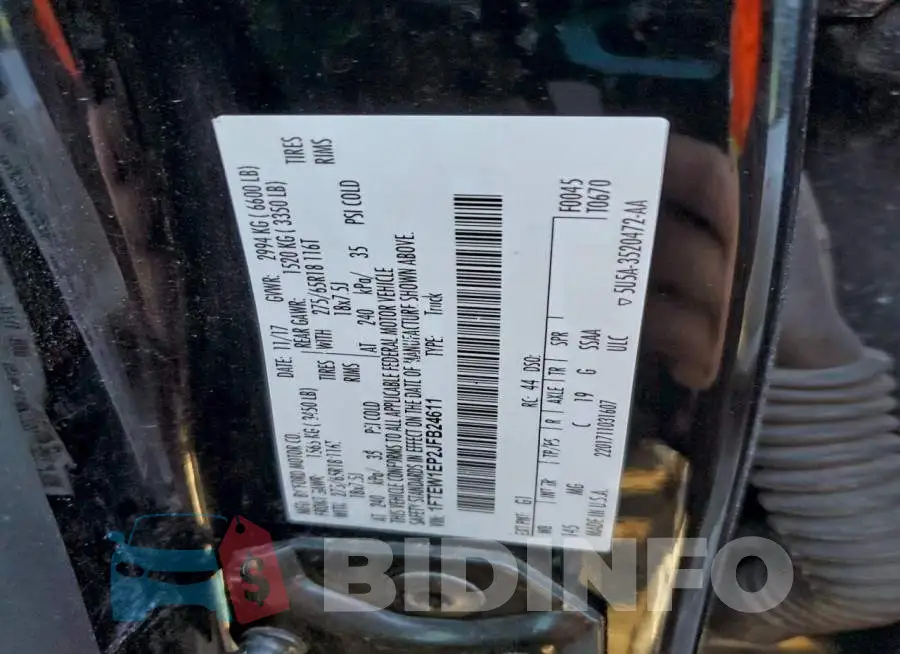 1FTEW1EP2JFB24611 Photo# 12