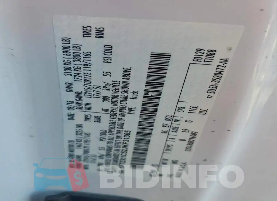 1FTEX1C52JKF31365 Photo# 12