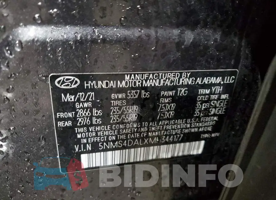 5NMS4DALXMH344177 Photo# 14