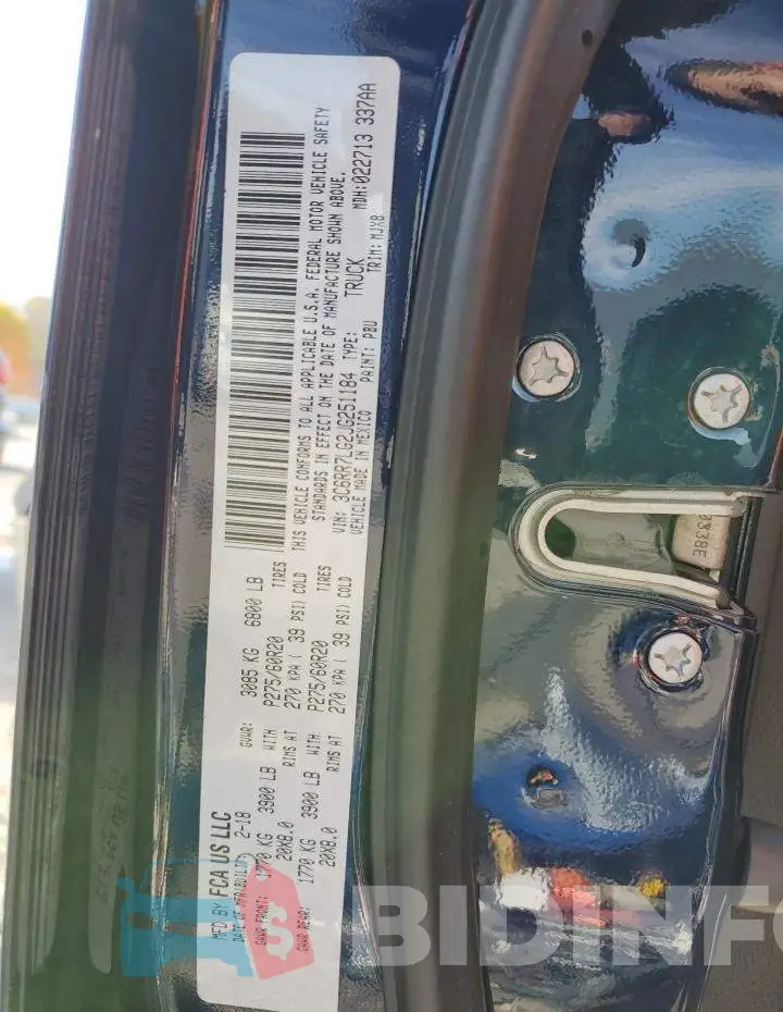 3C6RR7LG2JG251184 Photo# 13