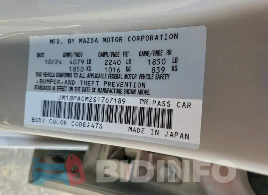 JM1BPACM2S1767189 Photo# 12