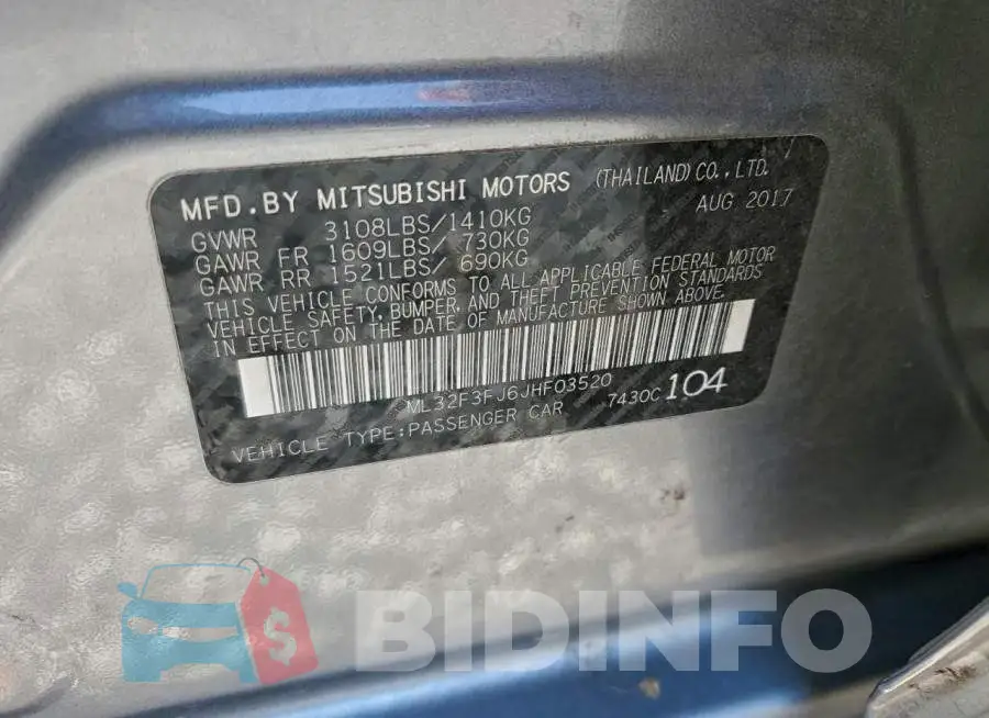 ML32F3FJ6JHF03520 Photo# 12
