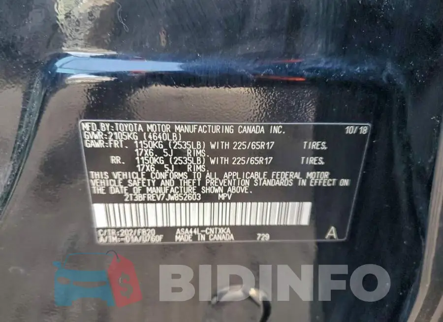 2T3BFREV7JW852603 Photo# 12
