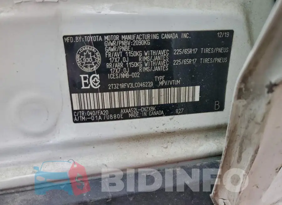 2T3Z1RFV3LC046239 Photo# 13