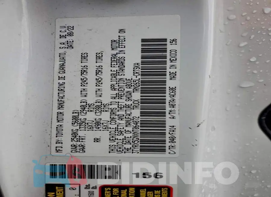 3TYRX5GNXNT064072 Photo# 13