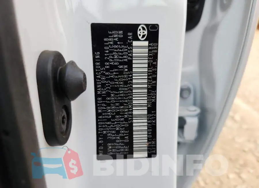 5YFB4MDE9SP353145 Photo# 13