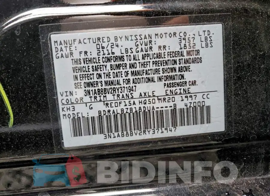 3N1AB8BV2RY371947 Photo# 13