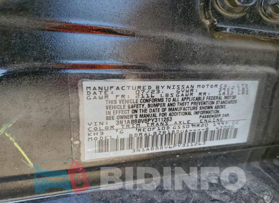 3N1AB8BV6PY311263 Photo# 12