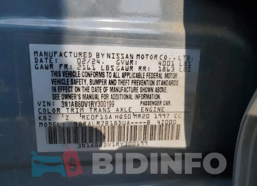 3N1AB8DV1RY300199 Photo# 12