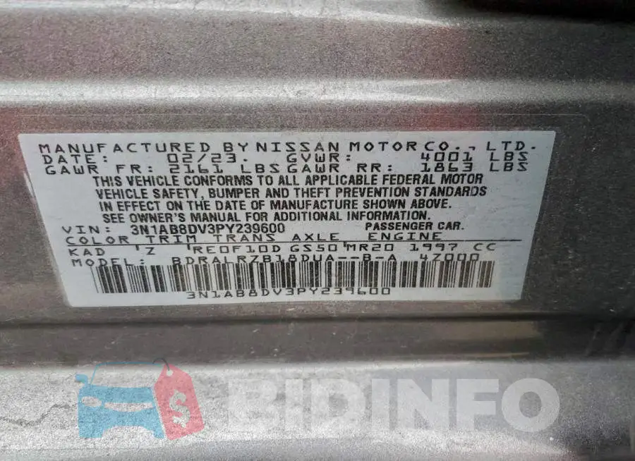 3N1AB8DV3PY239600 Photo# 13