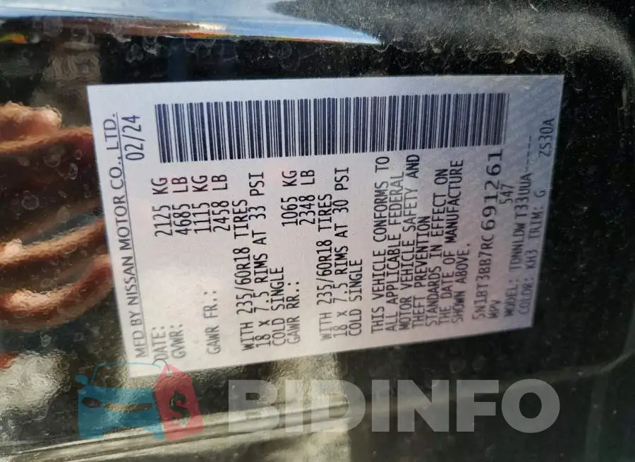 5N1BT3BB7RC691261 Photo# 14