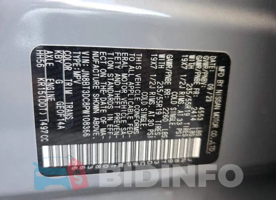 JN8BT3DC8PW108366 Photo# 13