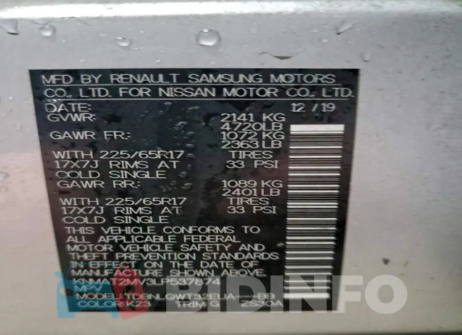 KNMAT2MV3LP537874 Photo# 13