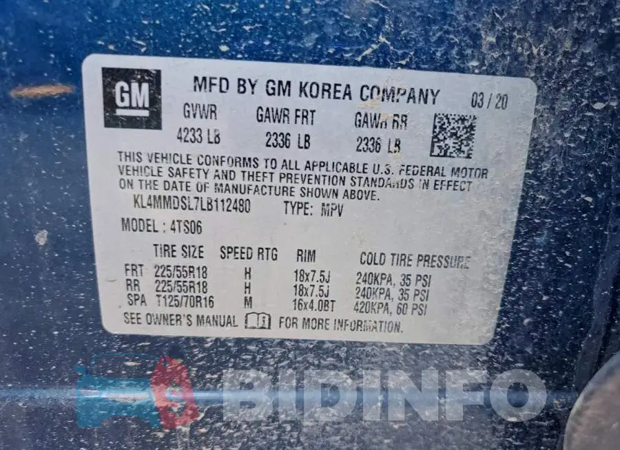 KL4MMDSL7LB112480 Photo# 13