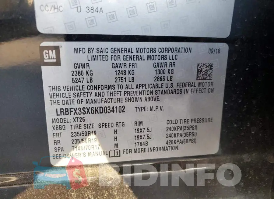 LRBFX3SX6KD034102 Photo# 13