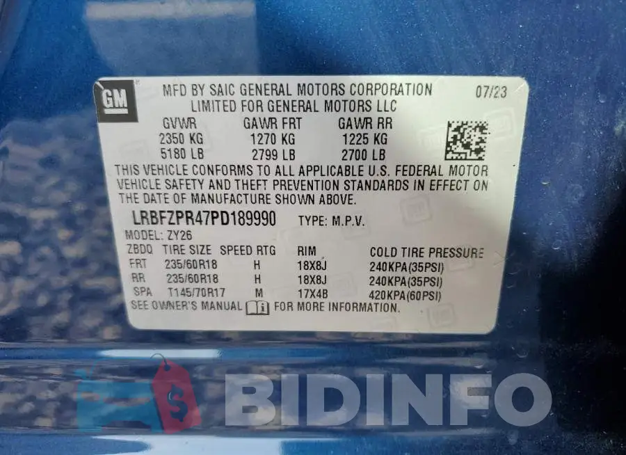 LRBFZPR47PD189990 Photo# 13