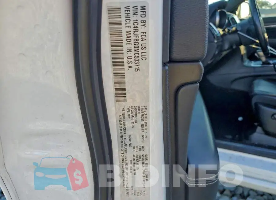 1C4RJFBG0MC533715 Photo# 13