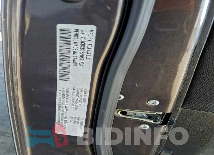2C3CDXBG8PH661158 Photo# 12