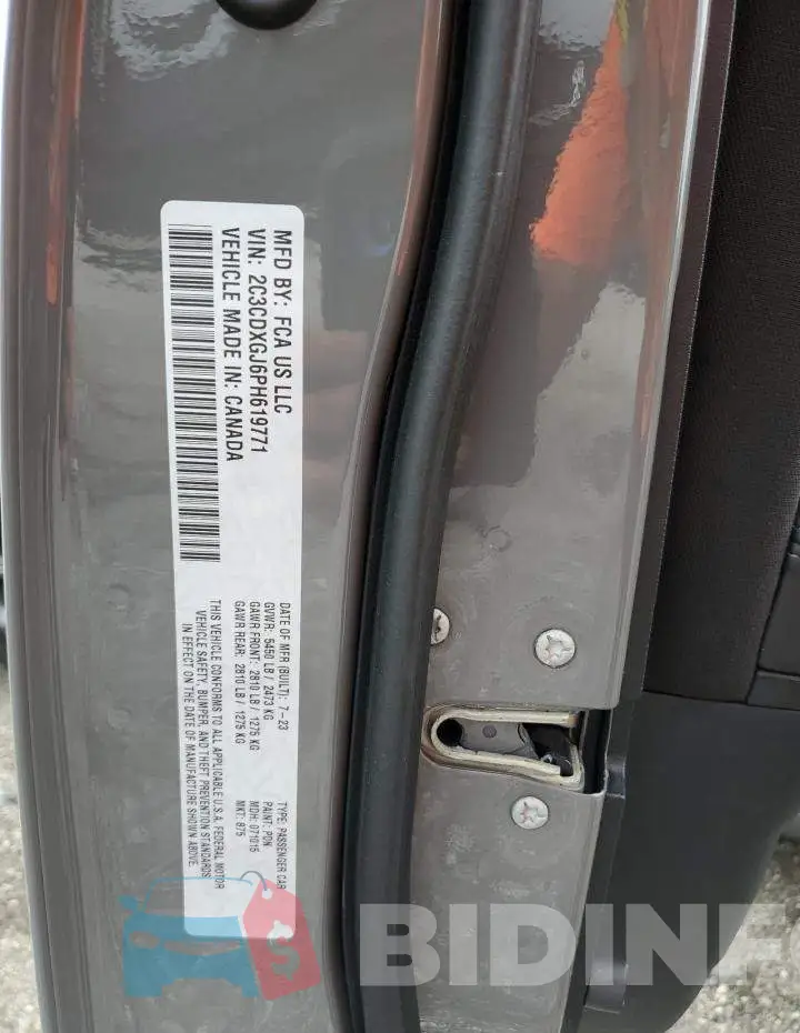 2C3CDXGJ6PH619771 Photo# 12