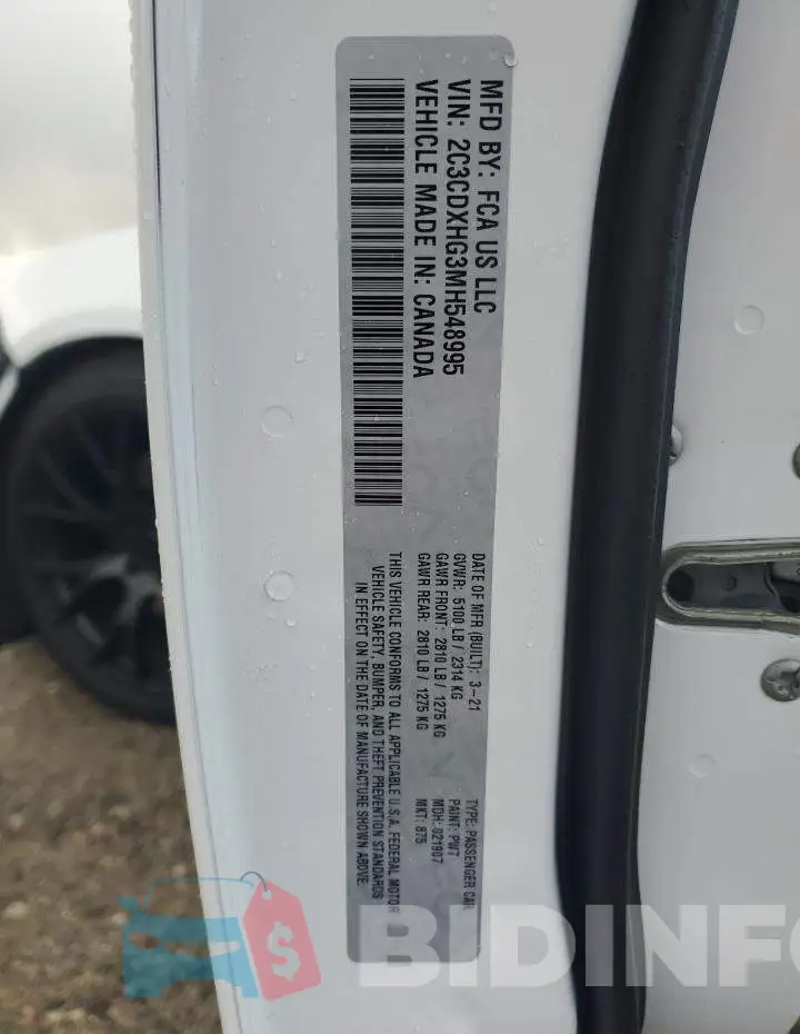 2C3CDXHG3MH548995 Photo# 12