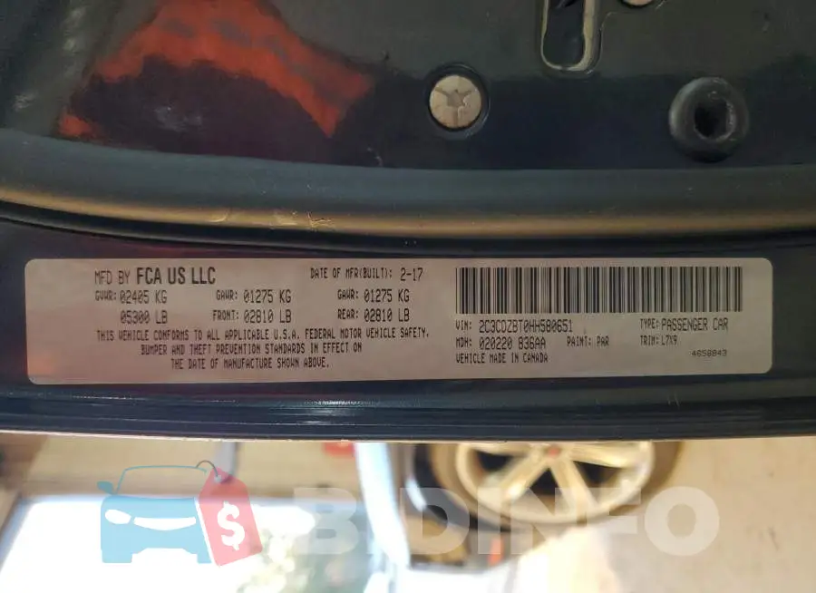 2C3CDZBT0HH580651 Photo# 12