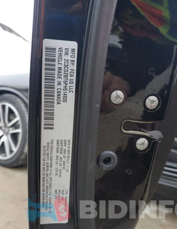 2C3CDZBT6PH514930 Photo# 13