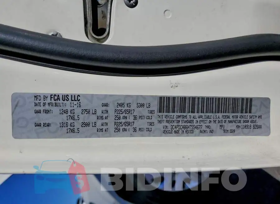 3C4PDCAB6HT554677 Photo# 13