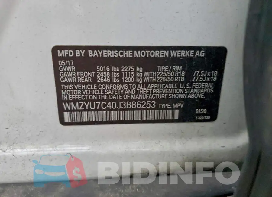 WMZYU7C40J3B86253 Photo# 12