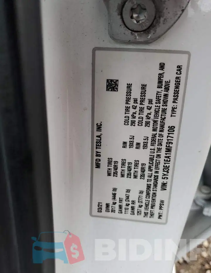 5YJ3E1EA1MF917106 Photo# 12
