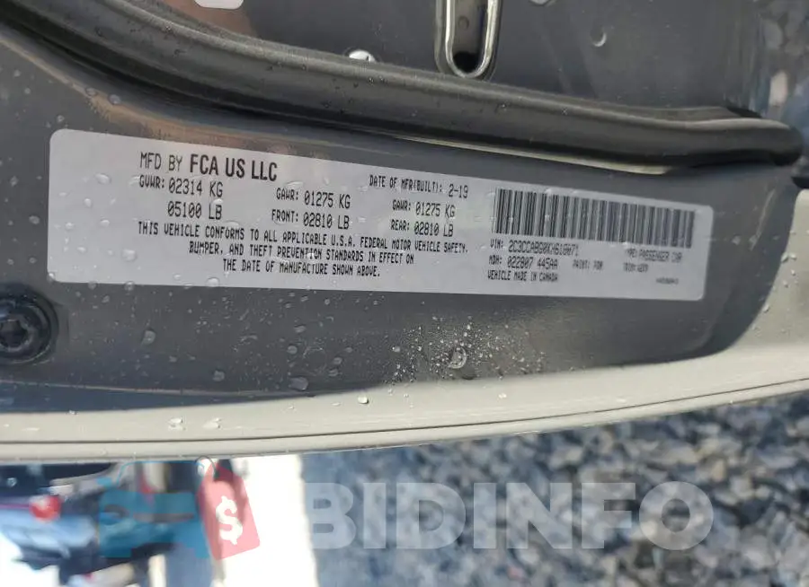 2C3CCABG0KH618071 Photo# 12