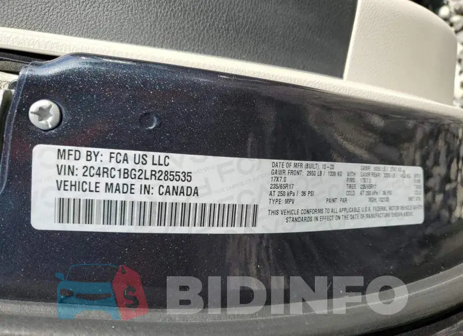 2C4RC1BG2LR285535 Photo# 13