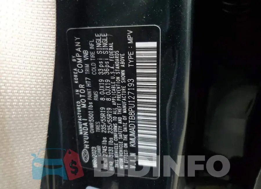 KMUMADTB8PU127193 Photo# 13