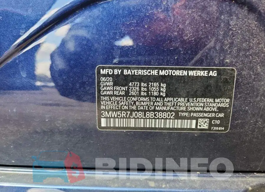 3MW5R7J08L8B38802 Photo# 12