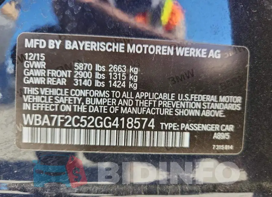 WBA7F2C52GG418574 Photo# 12