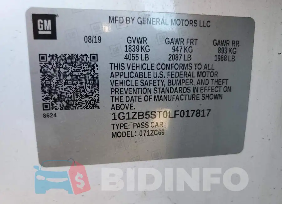 1G1ZB5ST0LF017817 Photo# 12