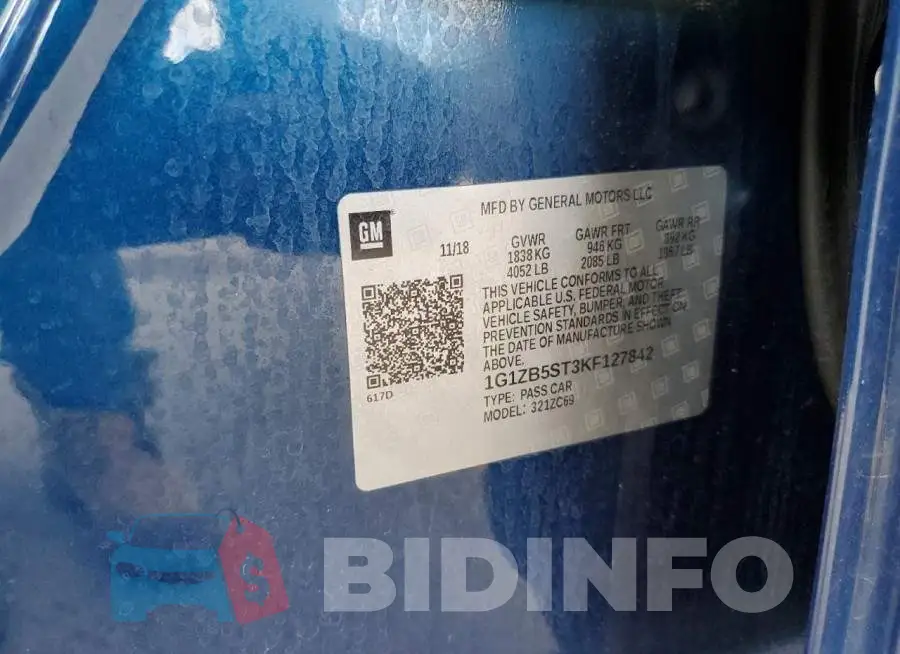 1G1ZB5ST3KF127842 Photo# 12