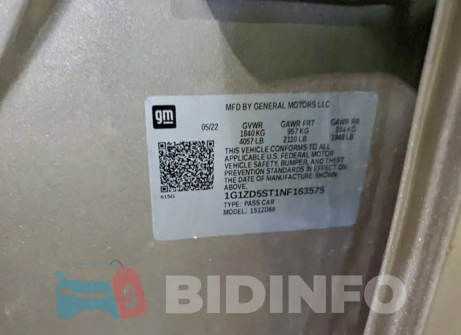 1G1ZD5ST1NF163575 Photo# 12