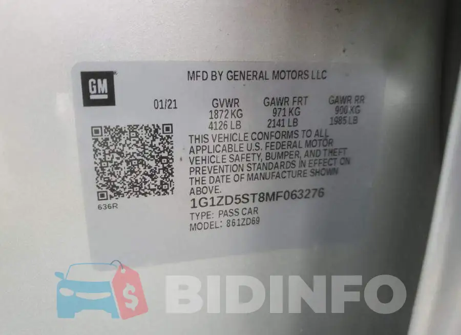 1G1ZD5ST8MF063276 Photo# 12