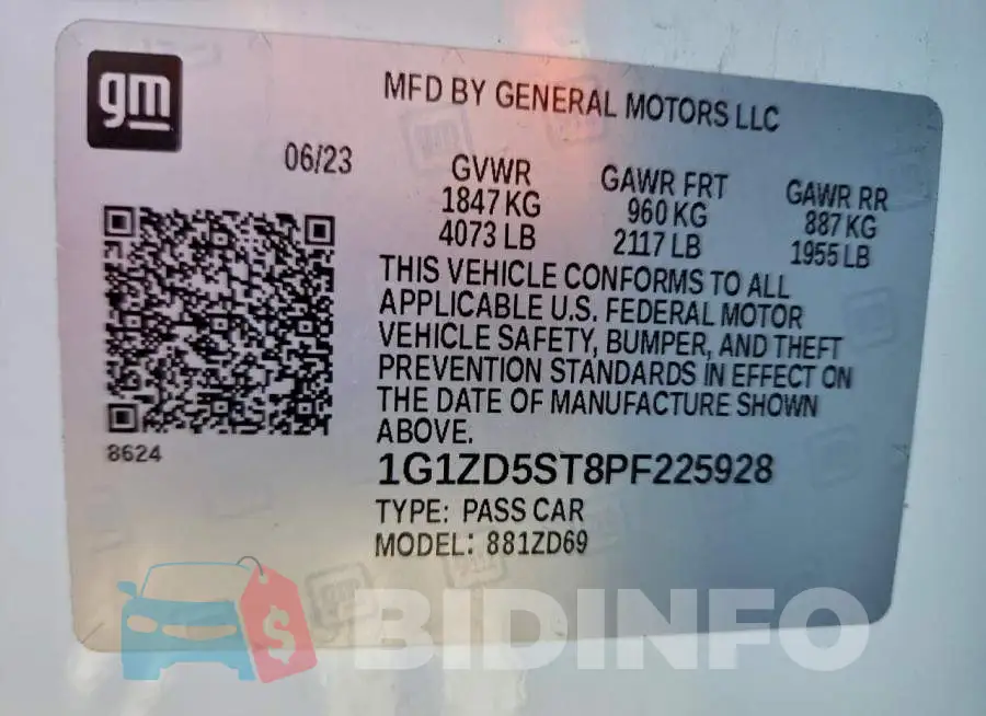 1G1ZD5ST8PF225928 Photo# 13