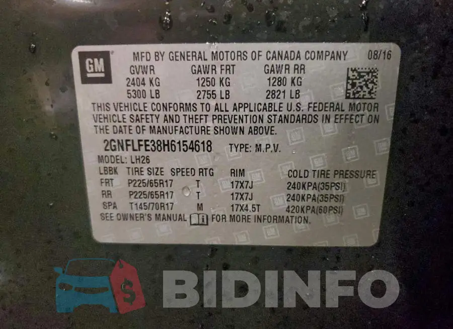 2GNFLFE38H6154618 Photo# 13