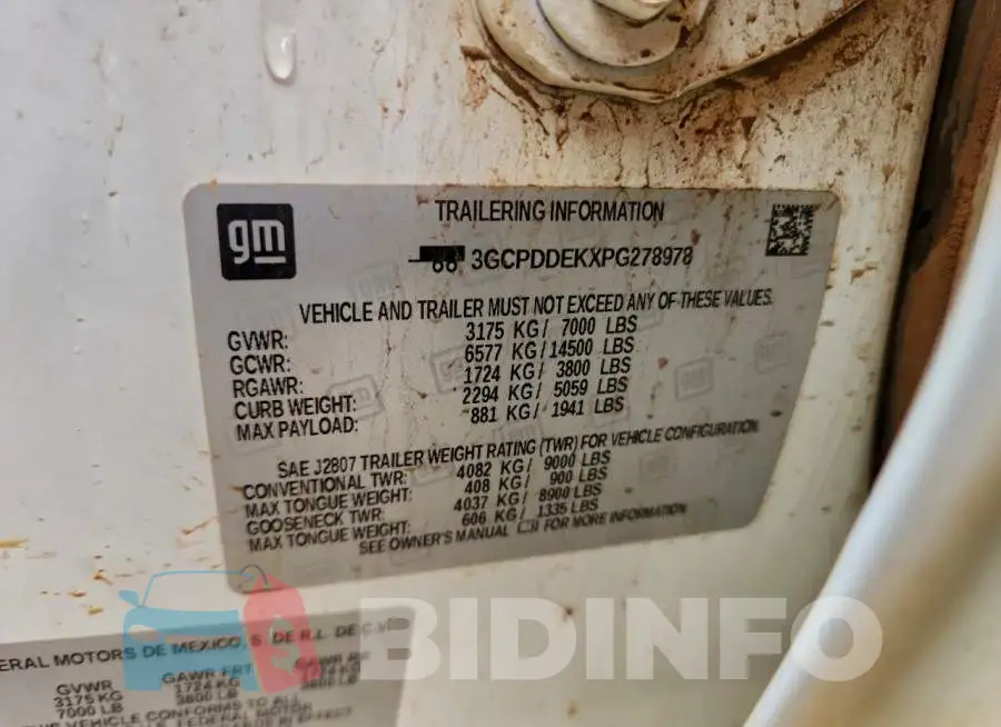 3GCPDDEKXPG278978 Photo# 12