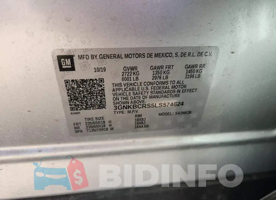 3GNKBCRS5LS574624 Photo# 12