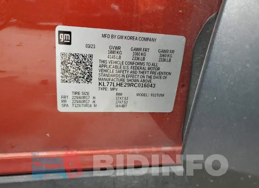 KL77LHE29RC016043 Photo# 13