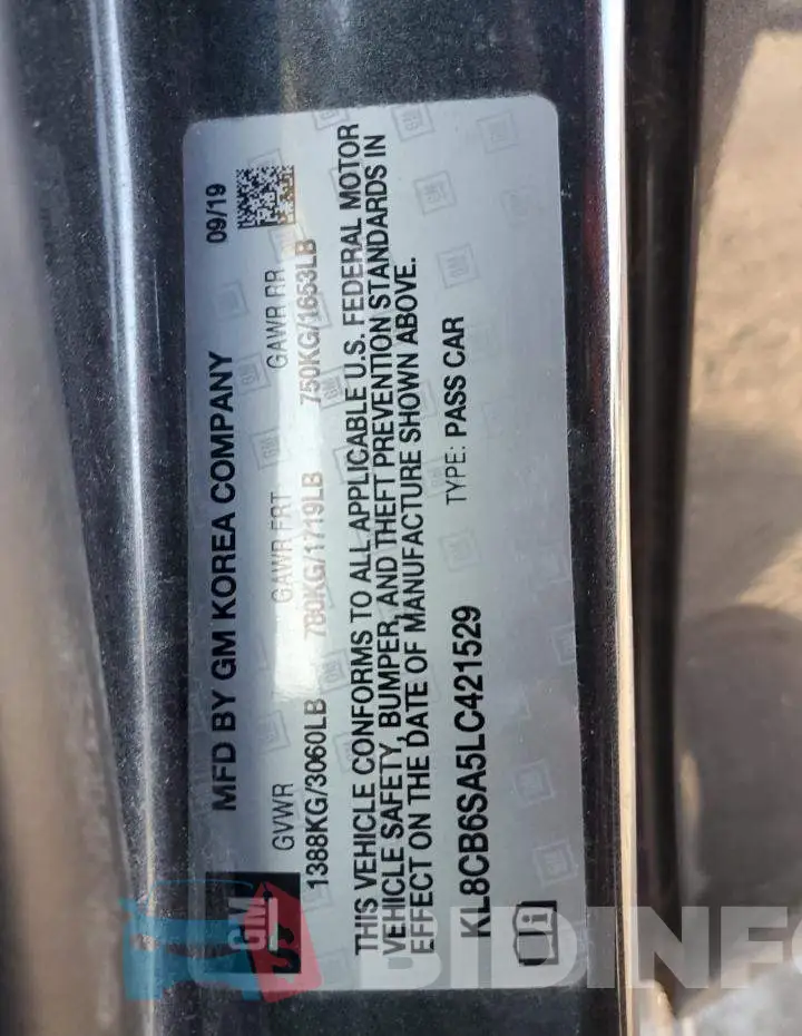 KL8CB6SA5LC421529 Photo# 13
