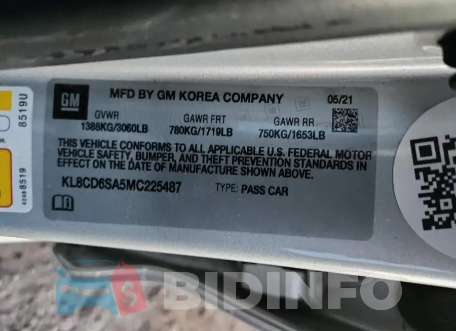 KL8CD6SA5MC225487 Photo# 12