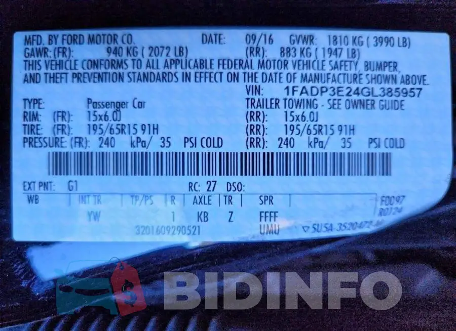 1FADP3E24GL385957 Photo# 12