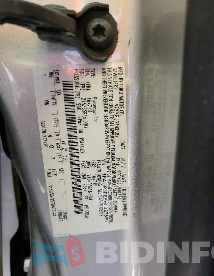 1FADP3FE5HL227590 Photo# 12