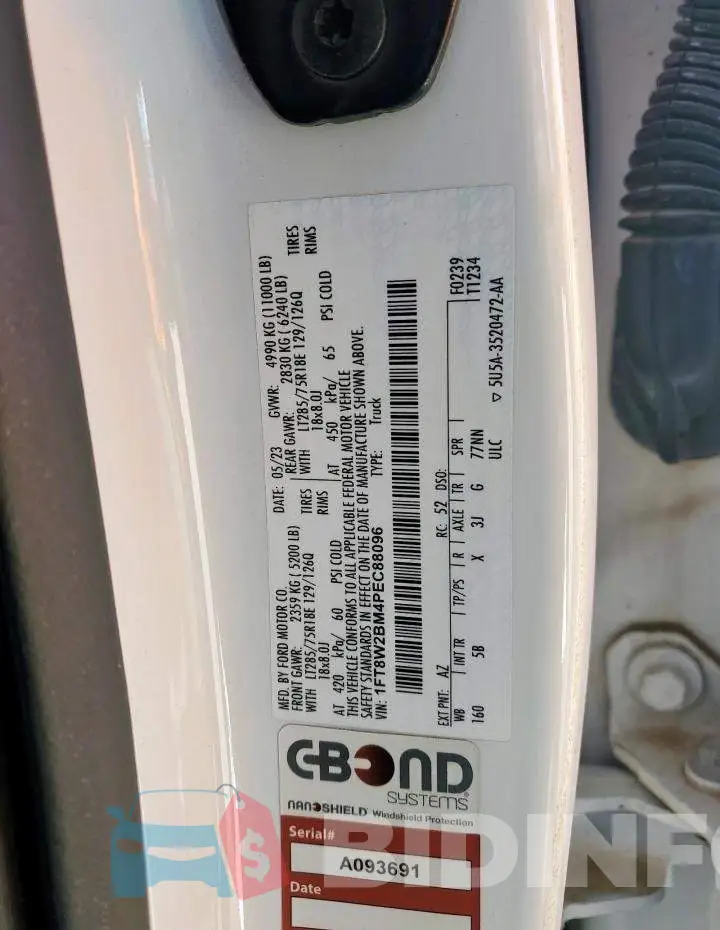 1FT8W2BM4PEC88096 Photo# 12